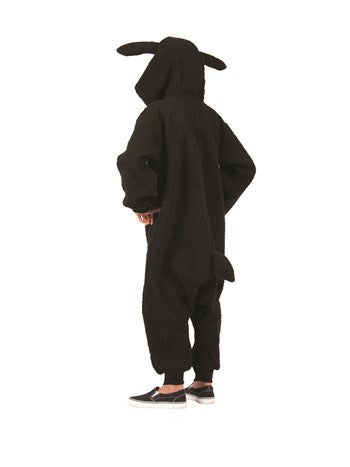 Youth Wooly Black sheep Costume