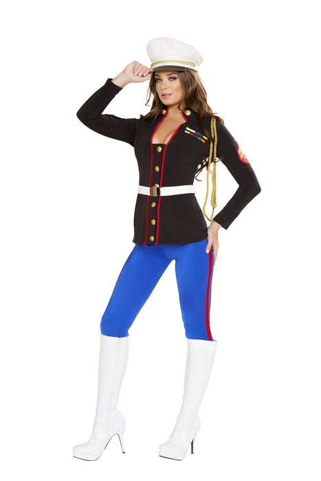 Sexy Marine Corporal Costume - Command Attention with Military Flair! 🎖️💂