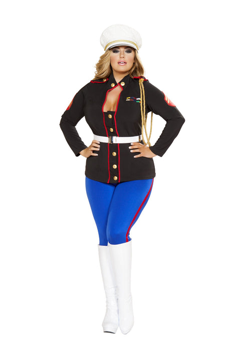 Sexy Marine Corporal Costume - Command Attention with Military Flair! 🎖️💂