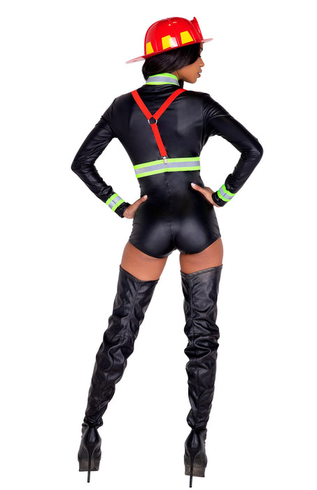 Blazing Trails Firefighter Costume - Ignite the Heat at Every Event! 🔥👩‍🚒