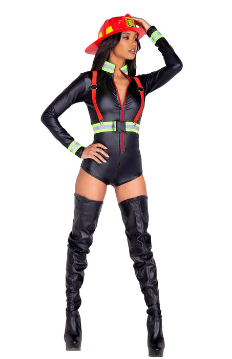 Blazing Trails Firefighter Costume - Ignite the Heat at Every Event! 🔥👩‍🚒