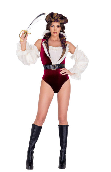 Sultry Pirate Costume - Command the Seas with Seductive Swagger! 🏴‍☠️❤️