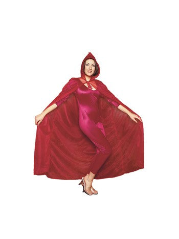 54" Pink Sheer hooded cape