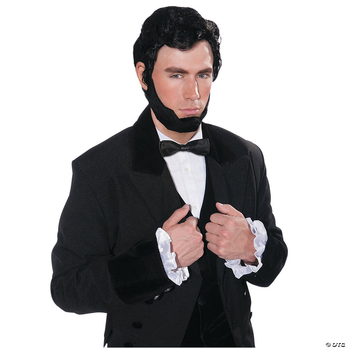 Abraham Lincoln Wig & Beard Costume Set