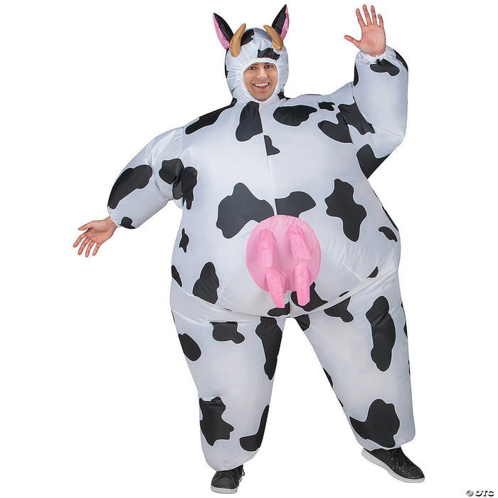 Barnyard Bash Inflatable Cow Costume - Udderly Hilarious! 🐄🎉