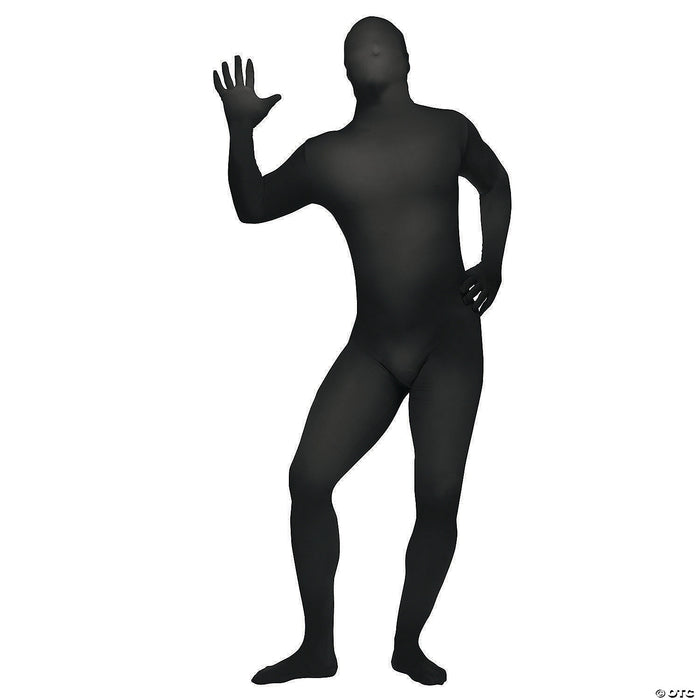 Adult's Plus Size Black Skin Suit Costume