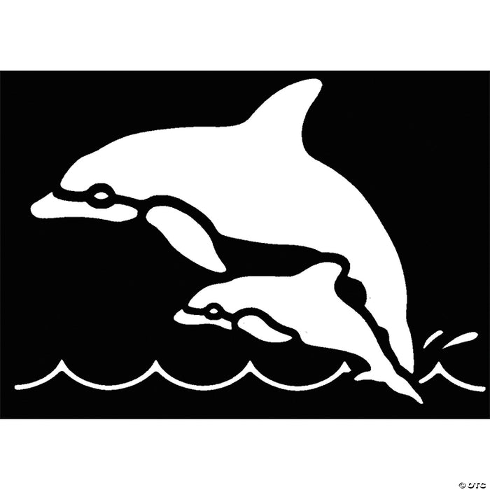 Brass Dolphin Stencil