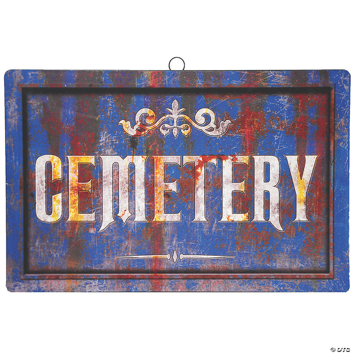 Cemetery Sign Halloween Decoration