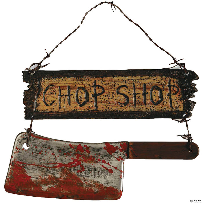"Chop Shop" Sign Halloween Décor