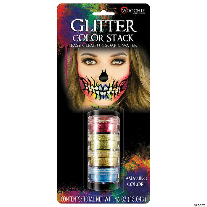 Glitter Color Stack Makeup