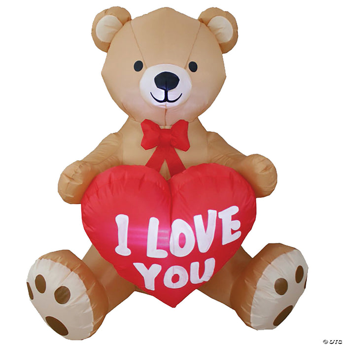 52" Airblown Inflatable I Love You Bear Decoration