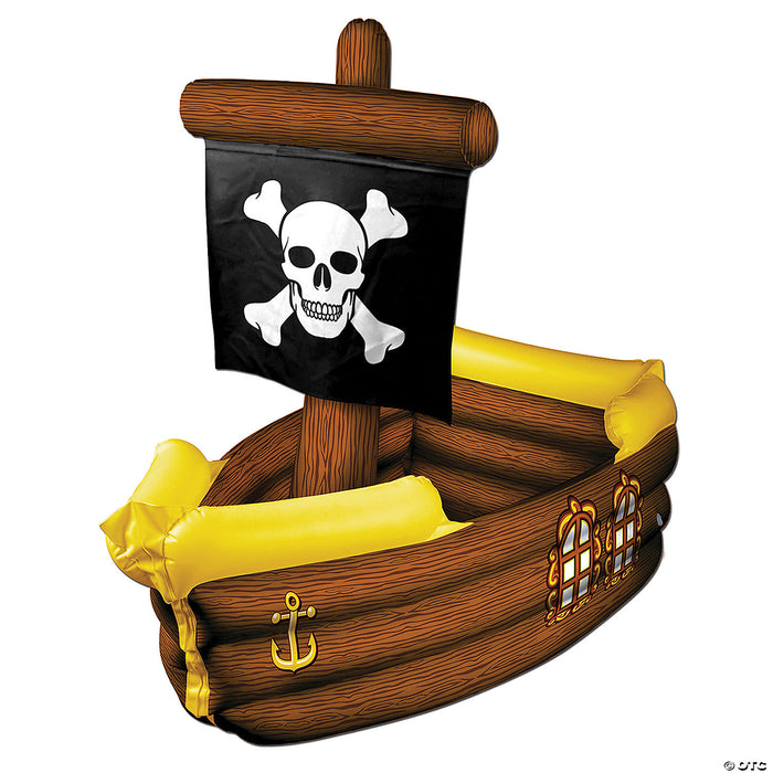 Inflatable Pirate Ship Cooler