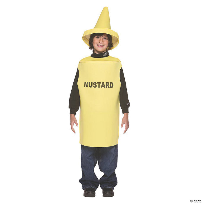 Title: Kid's Mustard Costume - Add Some Flavor to Halloween! 🌭🎃