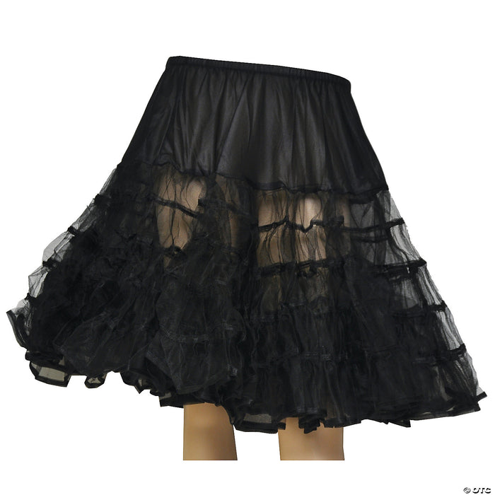 Knee-Length Petticoat-Black