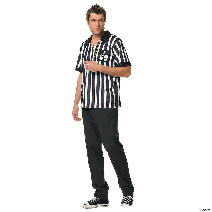 Men's Referee Shirt Costume - Medium/Large