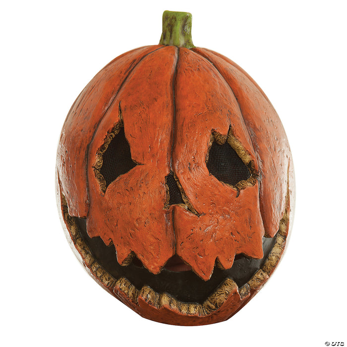 Last Night Pumpkin Latex Mask for Adults