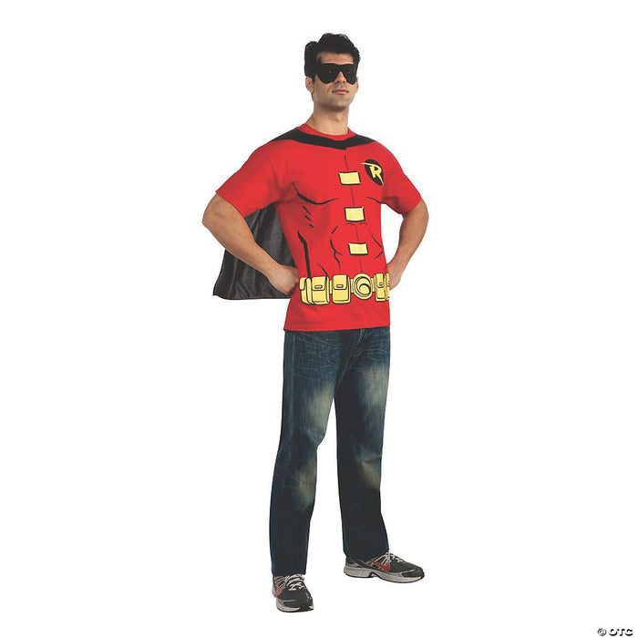 Men's Shirt Robin Costume - Large