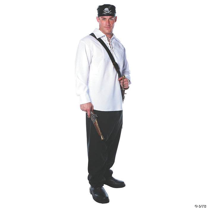 Men's White Pirate Costume - Standard