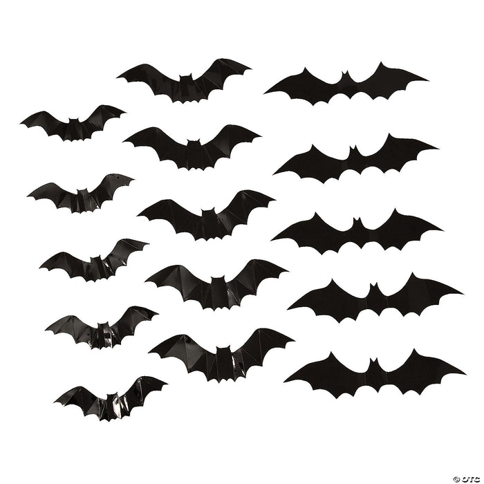 3D Bats w/Stickers - 15 pcs