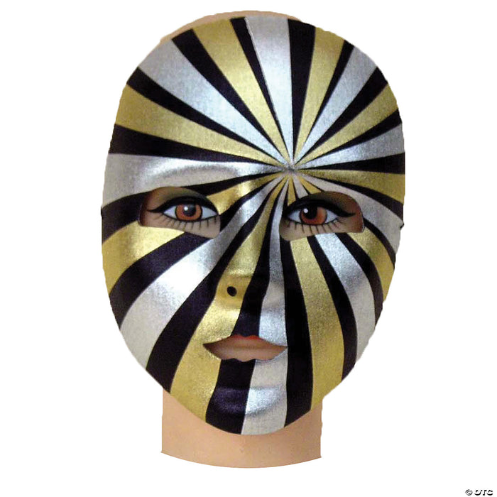 Striped Mardi Gras Mask