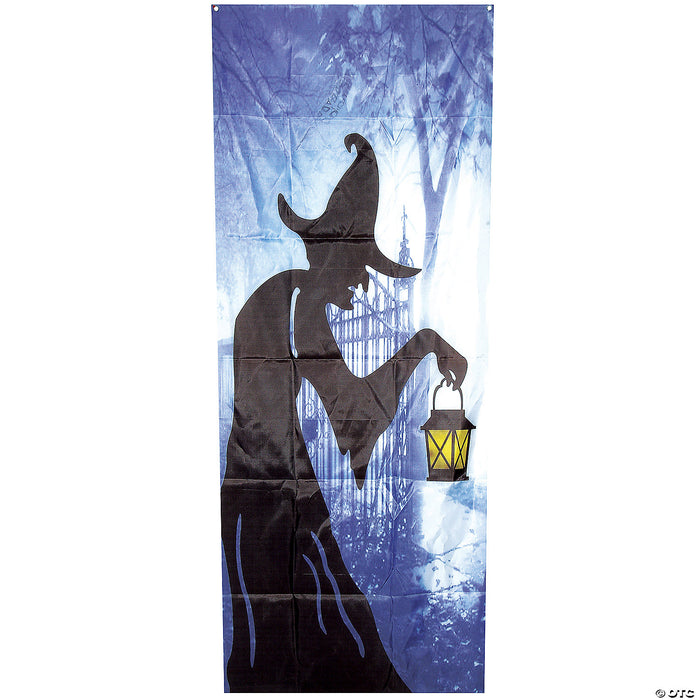 Witch with Lantern Door Curtain Decoration