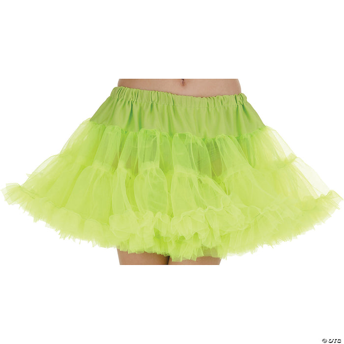 Women's Neon Green Petticoat Tutu