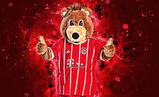 Zeven beroemdste en grappigste mascottes in de Bundesliga, Duitsland.