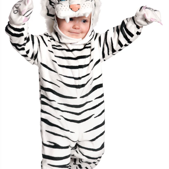 Roar with Delight: Cherish Moments in the Roaring White Tiger Plush Costume 🐯❄️