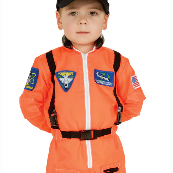 Blast Off into Fun with the Orange Astronaut Toddler Costume