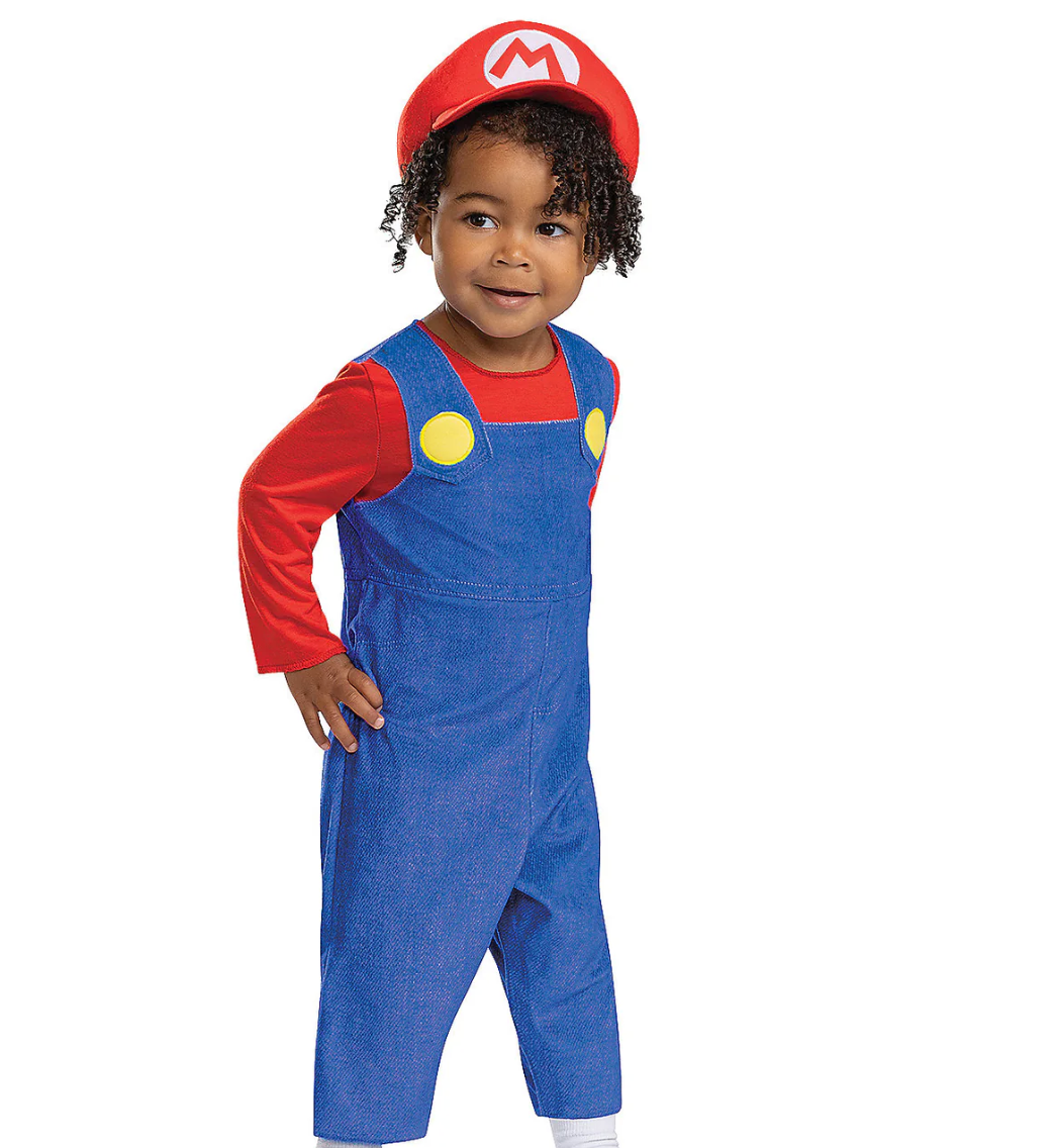 Playful Adventure with the Baby Posh Mario Bros. Costume
