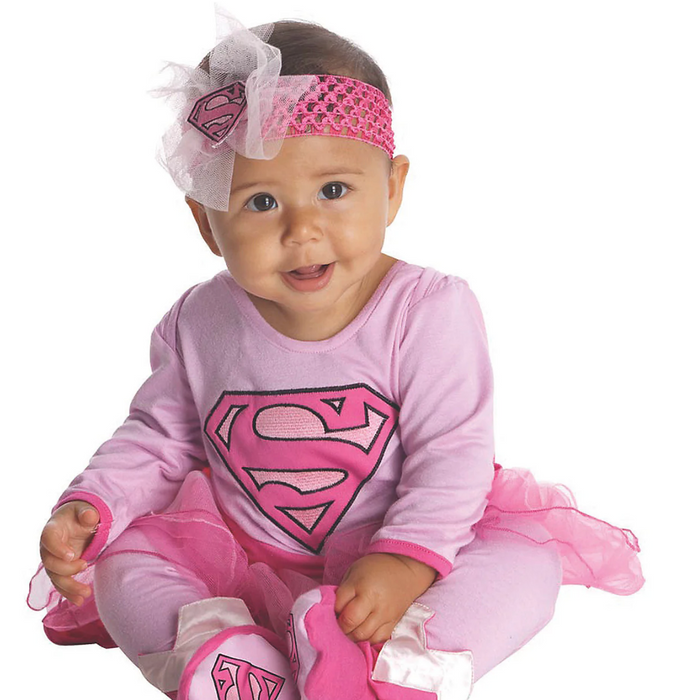Baby Girl's Supergirl™ Onesie Costume - Little Heroine in Action! 🦸‍♀️👶