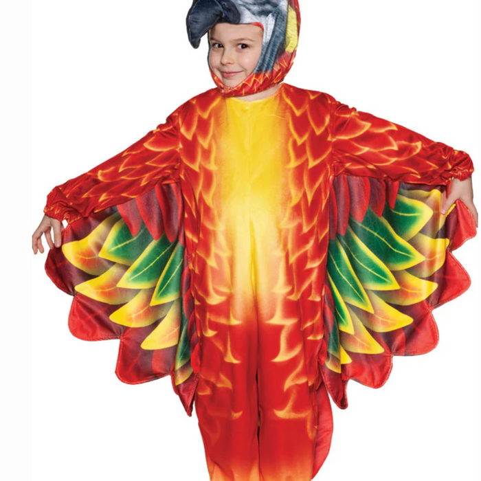 Tropical Red Parrot Toddler Costume