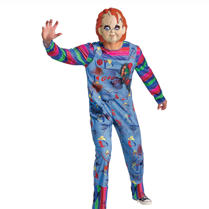 Unleash Your Inner Horror Icon with the Chucky Deluxe Adult Costume!