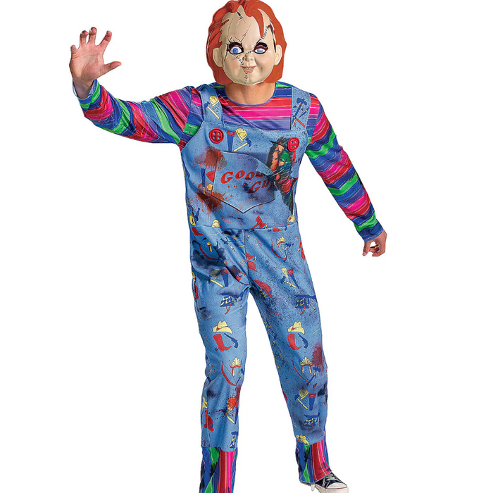 Relive the Horror: Iconic Chucky Scene and the Deluxe Chucky Adult Costume