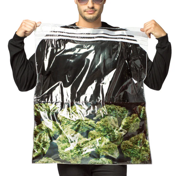 Halloween with a Twist: Bag of Weed Costume