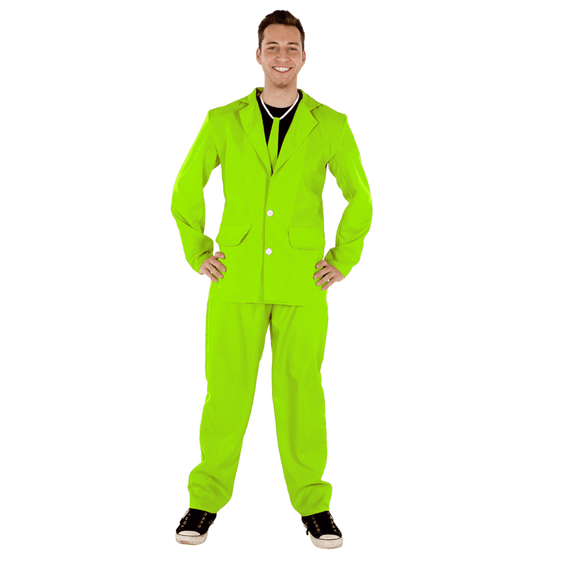 Red 3 Piece Suit for Adults | Costume-shop.com - Medium / Neon Red - image 4