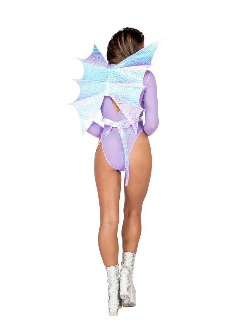 3867 - Dragon Metallic Criss Cross Wings - Pink / O/S - image 1
