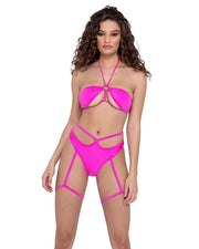 6322 - Tie-Top Bikini Top - Green / L - image 2