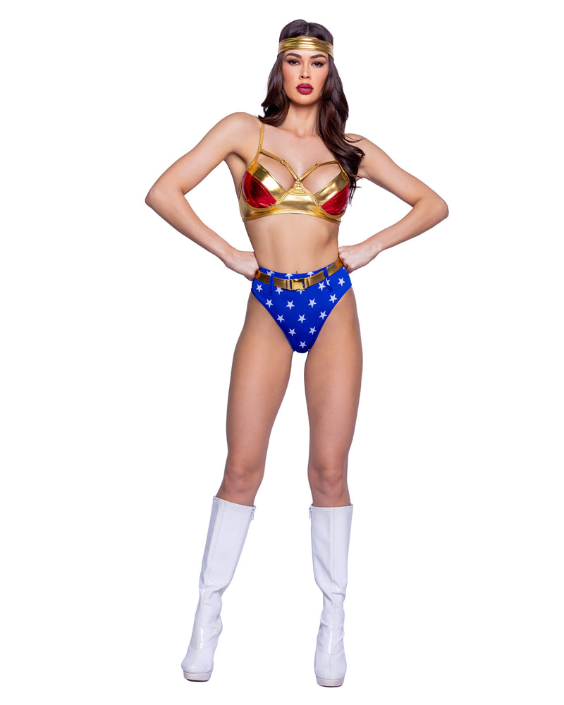6363 - 4pc Woman Power - Gold/Blue/Red / L - image 1