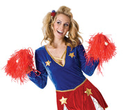 Blue Cheerleader Pom Poms - 2 Piece | Costume-Shop.com - Blue - image 4