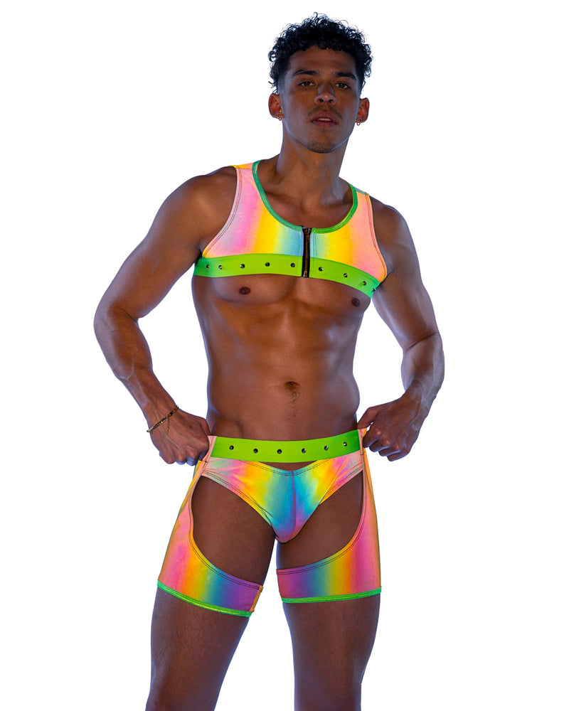 6534 - Reflective Briefs - Multi/Lime / L - image 1