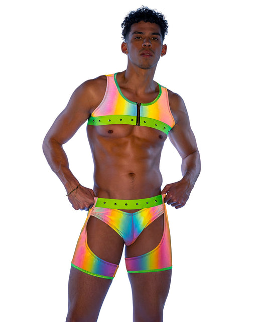 6534 - Reflective Briefs - Multi/Lime / L - image 1