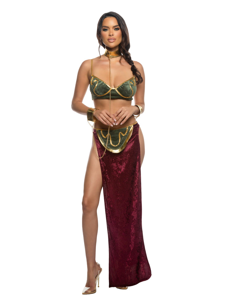 6563 - 3pc Far off Galaxy Princess - Green/Burgundy / L - image 1