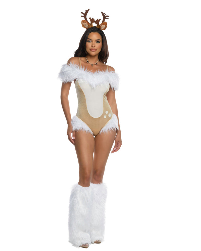 6622 - 2pc Dashing Doe - Tan/White / L - image 1