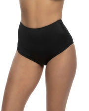 6627 - 1pc High Waist Booty Shorts - Black / L - image 1