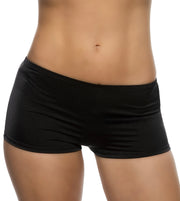 6630 - 1pc Low Rise Botty Spandex Shorts - Black / L - image 1