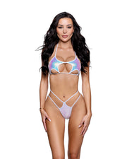 6777 - 2PC Sequin Star Bikini Set - Jade Blue / O/S - image 2