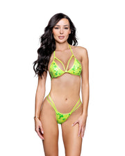 6778 - 2PC Sequin Strappy Bikini Set - Lavender / O/S - image 2