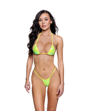 6791 - 2PC Iridescent Foil Bikini Set - Baby Blue / O/S - image 4
