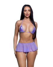6792 - Mesh Flutter Skirt - Baby Pink / M/L - image 4